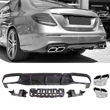 Diffuser + Uitlaatstukken (chrome) geschikt voor Mercedes