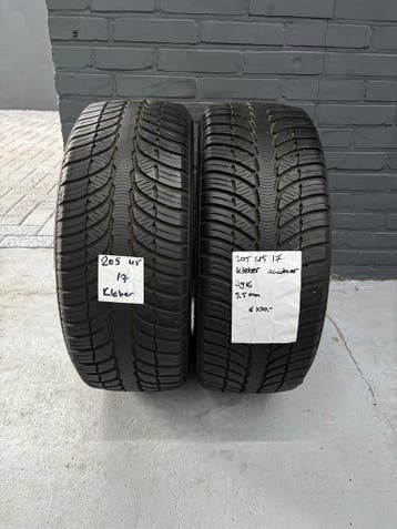 205/45/17 KLEBER QUADRAXAR 5,5MM 2 STUKS €100,- (3916), Auto-onderdelen, Ophalen, Gebruikt, 17 inch, 205 mm