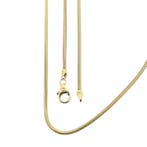 Gouden slangenschakel ketting, Ophalen of Verzenden, Gebruikt, Overige kleuren, Goud
