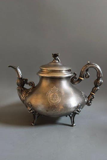 Koffiepot - .950 zilver, Antiek en Kunst, Antiek | Goud en Zilver