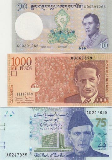 Wereld. - 180 different Banknotes - various dates (Zonder