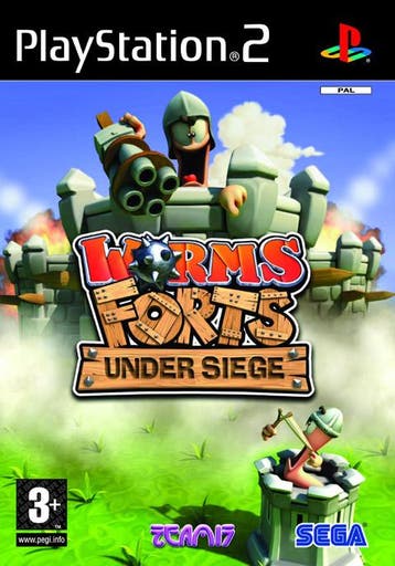 Playstation 2 Worms Forts: Under Siege, Verzenden, Zo goed als nieuw