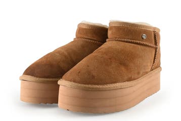 Warmbat Boots in maat 41 Cognac, Kleding | Dames, Schoenen, Overige kleuren, Verzenden, Overige typen, Zo goed als nieuw