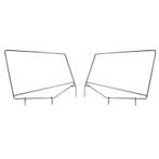 Rugged Ridge Upper Door Skin Frames 87-95 Jeep Wrangler YJ, Ophalen of Verzenden