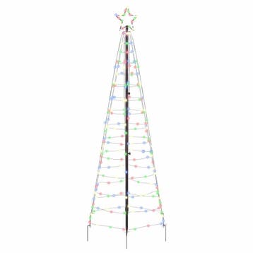 LED Kerstboom 250cm Multikleur | Retourdeal 71% Korting, Ophalen of Verzenden, Nieuw