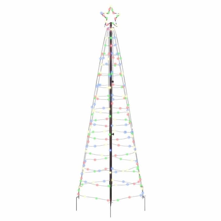 LED Kerstboom 250cm Multikleur | Retourdeal 71% Korting, Diversen, Kerst, Nieuw, Ophalen of Verzenden