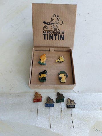 La Boutique de Tintin - Beeldje - Kuifje spelden set (8) -, Nieuw