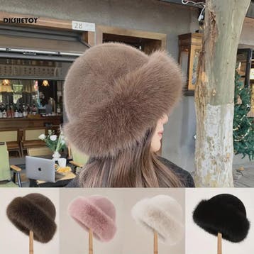 Dikke Pluche Warme Bontmuts voor Dames - Fluffy Winter Muts, Kleding | Dames, Hoeden en Petten, Verzenden, Nieuw