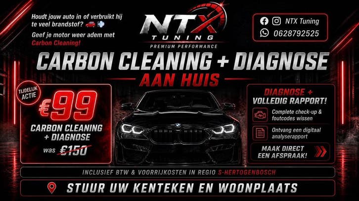 Carbon Cleaning + Uitgebreide Diagnose op locatie!, Auto diversen, Tuning en Styling