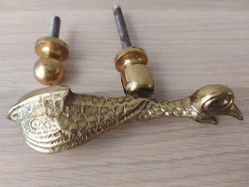 Vintage Deurklopper - 1970-1980 - 521g 15cm Malta vis kruis, Antiek en Kunst