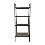 Boekenkast / opslagrek 62x35,5x148 cm zwart, metaal,, Ophalen of Verzenden, Gebruikt