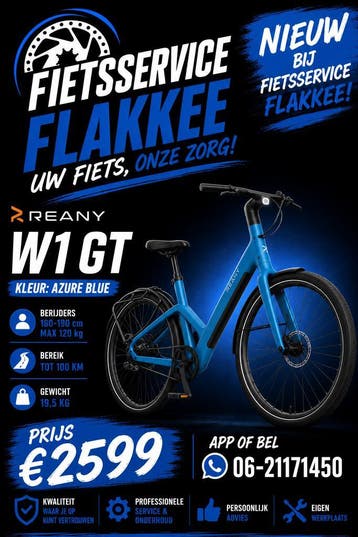 Reany w1 gt Azure Bleu., Fietsen en Brommers, Ophalen, Nieuw