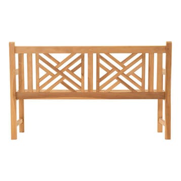 Tuinbank teakhout Cross 150 cm 3 persoons, Ophalen of Verzenden, Nieuw, Teakhout