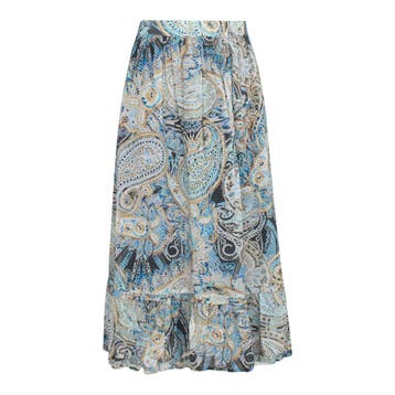 Princess goes Hollywood • paisley midi rok • 36, Kleding | Dames, Rokken, Princess goes Hollywood, Nieuw, Maat 36 (S), Verzenden