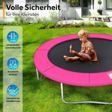 Trampoline rand - Beschermrand - 366 cm - Roze - Kiduku, Verzenden, Zo goed als nieuw