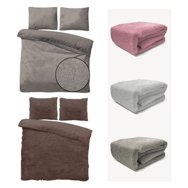 Teddy Fleece Dekbedovertrek Bestellen, Huis en Inrichting, Slaapkamer | Beddengoed, Dekbedovertrek, Overige kleuren, Nieuw, Overige maten