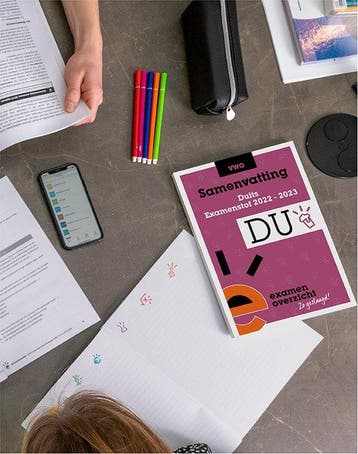 ExamenOverzicht - Samenvatting Duits VWO - ExamenOverzicht, Verzenden, Gelezen, ExamenOverzicht