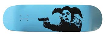 Clown Skateboards x Banksy (after) - Clown with gun (test, Antiek en Kunst