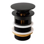 Afvoerplug Mat Zwart Pop up Plug voor Wastafel, Verzenden, Nieuw, Wastafel