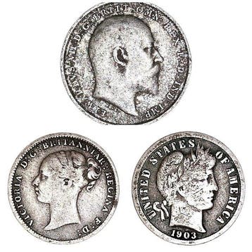 Verenigd Koninkrijk, Verenigde Staten. One Dime + 2x