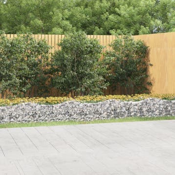 vidaXL Schanskorf gewelfd verhoogd 800x100x50 cm, Tuin en Terras, Verzenden, Nieuw, Metaal, 100 cm of meer