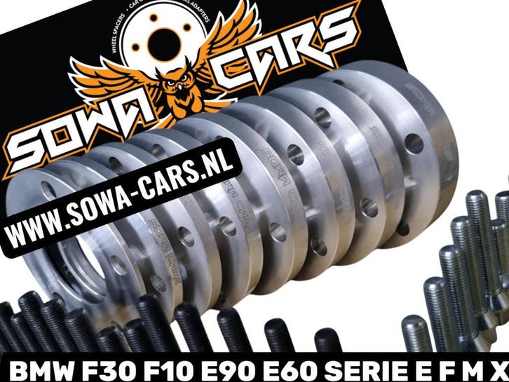Spacers Bmw Serie 3 5 F30 F10 E60 E90 5x120 Spoorverbreders, Auto diversen, Tuning en Styling, Verzenden