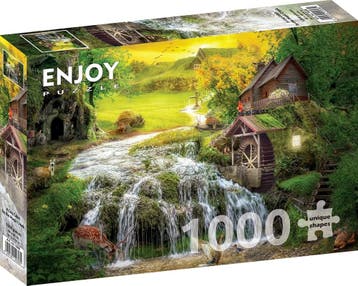 A Log Cabin by the Magic Creek Puzzel (1000 stukjes) | Enjoy, Verzenden, Nieuw