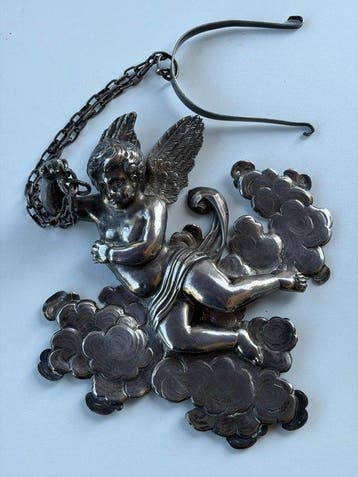 Decoratief ornament - Engel in zilver