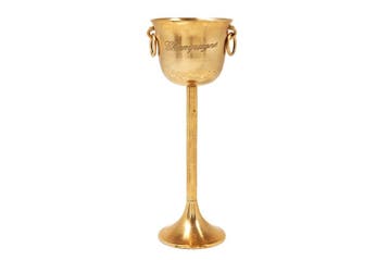 Decoratieve champagnekoeler CHAMPAGNE 80cm antiek goud, Ophalen of Verzenden, Nieuw