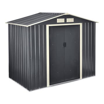 [en.casa] Tuinhuis tuinschuur met schuifdeur 213x127x185 cm, Verzenden, Nieuw