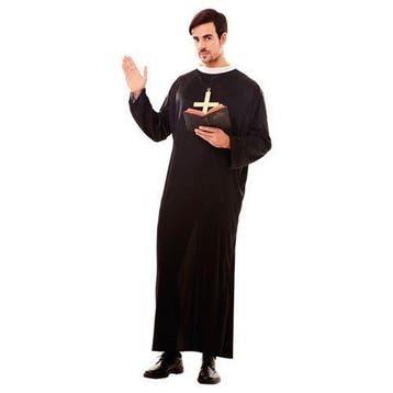 Priester kostuum heren, Verzenden, Nieuw, Feestartikel