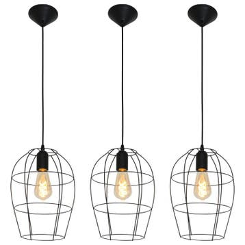 3x Hanglamp – Stijlvol open design met E27 fitting, Mexli, Nieuw