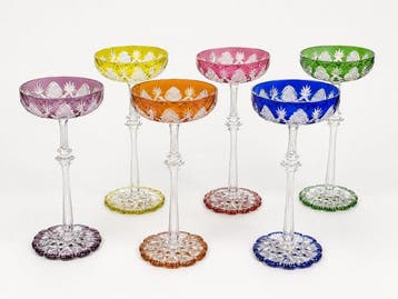 Baccarat - Champagneglas (6) - tsaar - Kristal