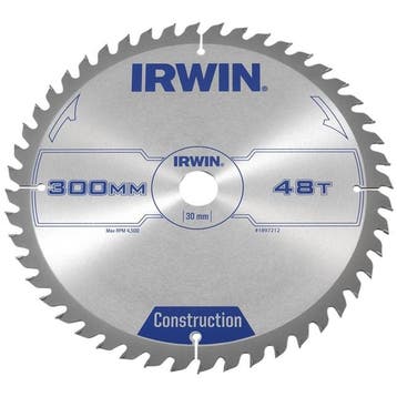 Zaagblad Irwin 300 x 30mm x 48T ATB (Zaagbladen), Verzenden, Nieuw