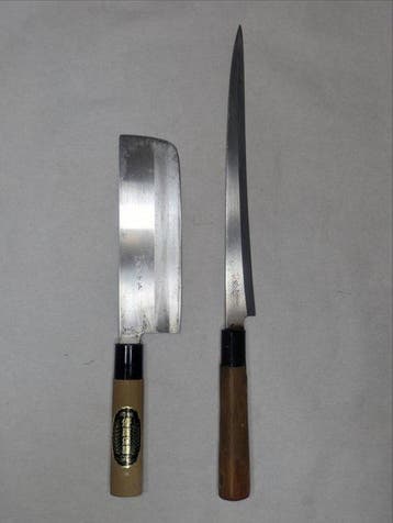 Keukenmes - Staal, Hout - Japan - Traditionele Japanse