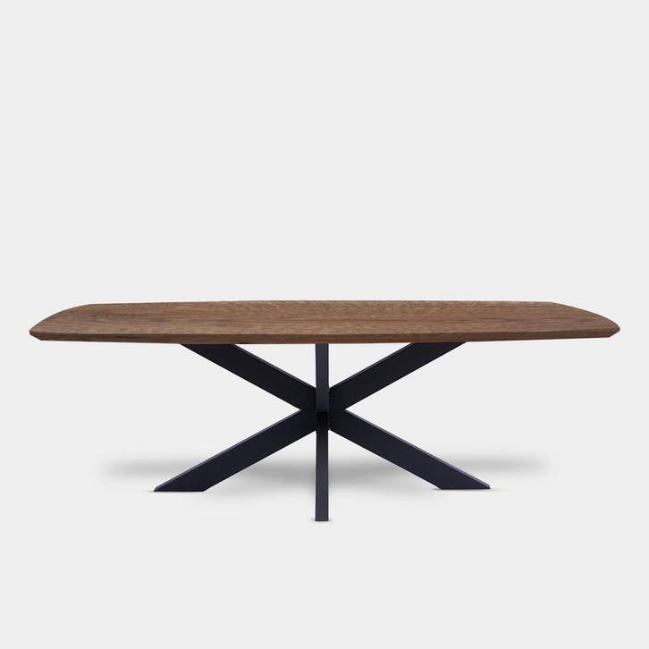 Tafel Deens Ovaal Eikenhout  Matrix XL 280x100, Huis en Inrichting, Tafels | Eettafels