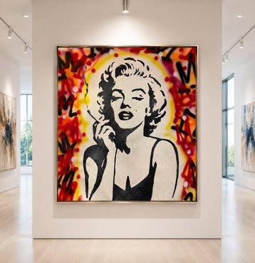 Timo Wedell - Pop Culture Vibes - XL - Marylin Monroe Art, Antiek en Kunst