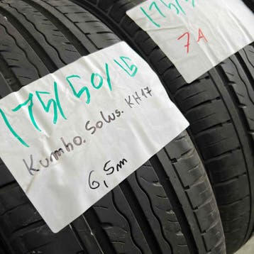 2 x Kumho Solus 175-50-15 Zomerbanden 6,5mm, Gebruikt, 15 inch, 175 mm, Ophalen of Verzenden