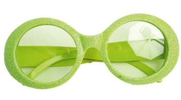 Bril disco neon groen, Ophalen of Verzenden, Nieuw
