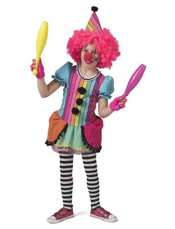 Regenboog Clown Kostuum Meisje, Ophalen of Verzenden, Nieuw