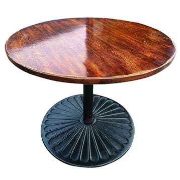 Occasion - Stamtafel rond 100 cm - €100,- excl btw p/s, Ophalen of Verzenden