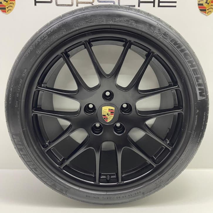 Porsche Panamera (970) ORIGINELE 20 RS Spyder GTS met banden, Auto-onderdelen, Banden en Velgen, 20 inch, Personenwagen, Gebruikt