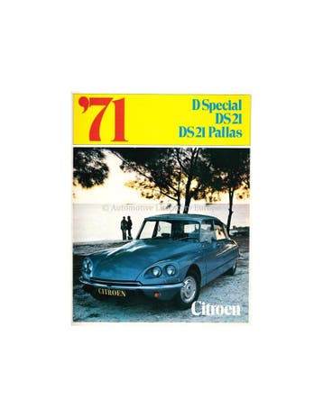 1971 CITROEN D SEDANS PROGRAMMA BROCHURE ENGELS USA, Nieuw, Author