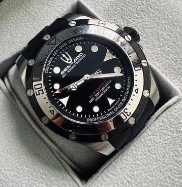 Sea-God - BlackStorm Professional Diver 46mm - Zonder, Nieuw