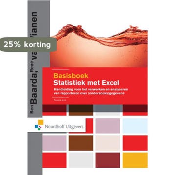 Basisboek statistiek met Excel 9789001861193 Ben Baarda, Verzenden, Gelezen, Ben Baarda