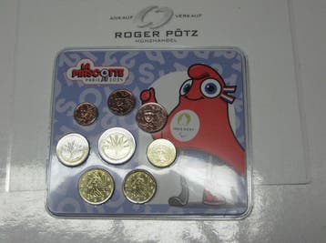 Frankreich 3,88 Euro 2022 Miniset Olympia Mascotte blaue..., Verzenden