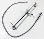 DAMIXA TRADITION GLIJSTANG MET HANDDOUCHE EN DOUCHESLANG, Ophalen of Verzenden, Nieuw, Chroom