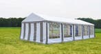 Classic Plus Feest-tent PVC 4x10x2 mtr in Wit-Grijs, Verzenden, Nieuw