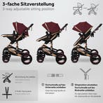KIDUKU- 3 in 1 combi-kinderwagen- buggy - met autostoeltje, Verzenden, Nieuw