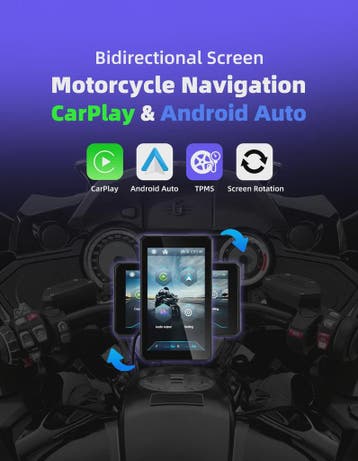 5" Motorfiets Display met Draadloze CarPlay & Android Auto,, Verzenden, Nieuw